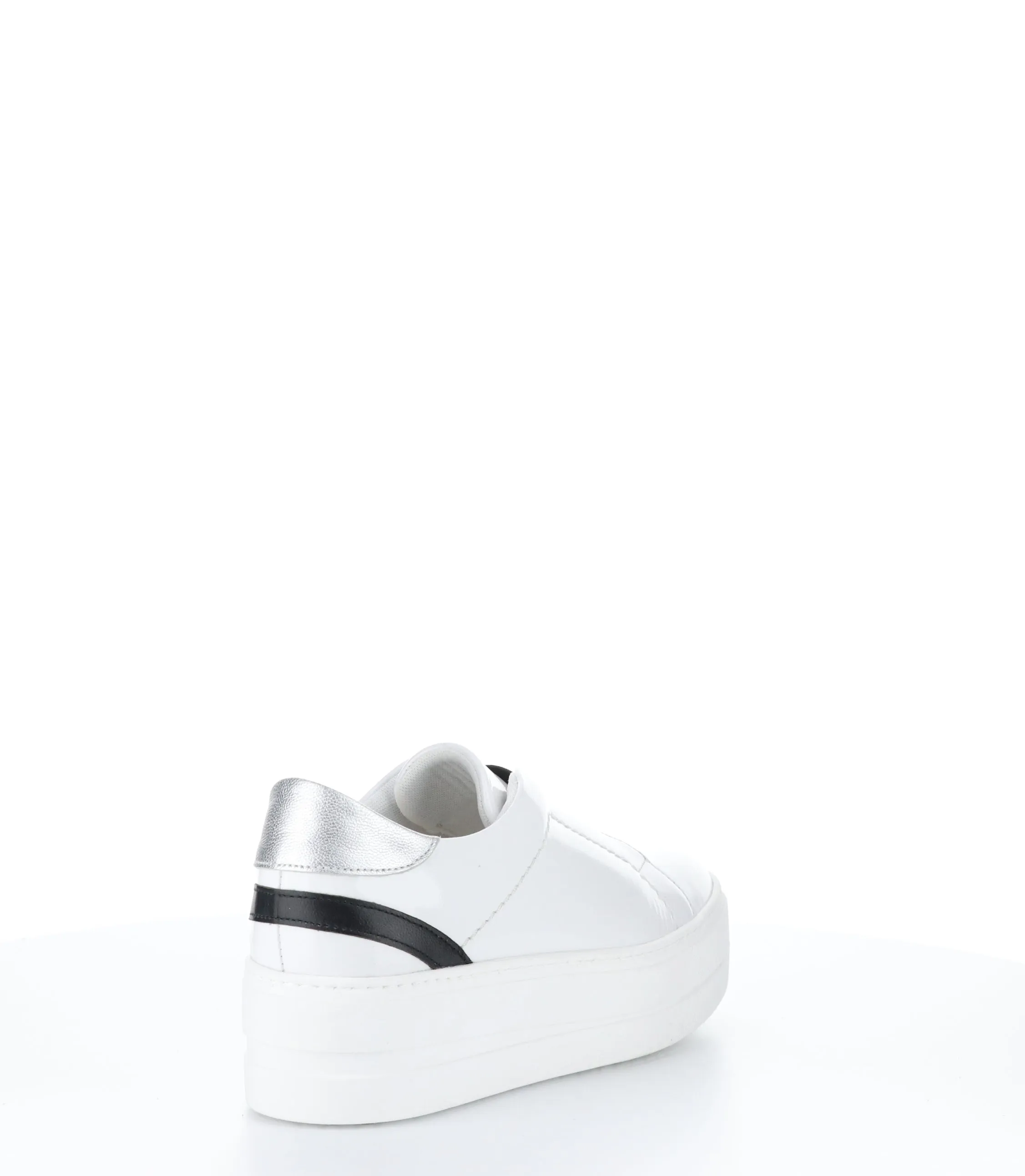 MONA WHITE/BLACK/SILVER Slip-on Shoes
