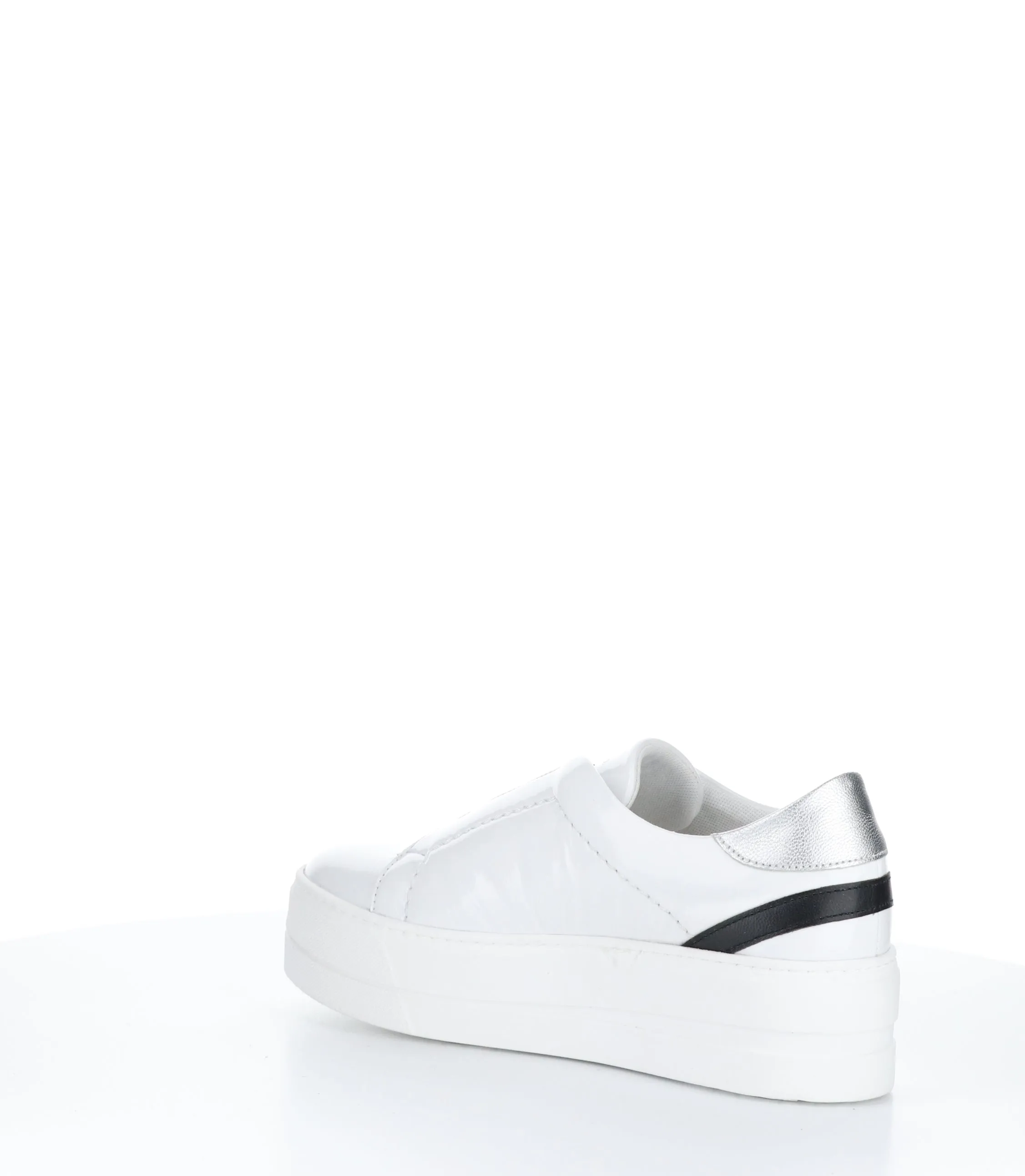 MONA WHITE/BLACK/SILVER Slip-on Shoes