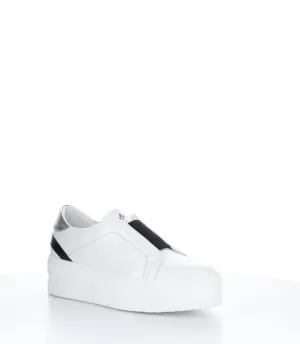 MONA WHITE/BLACK/SILVER Slip-on Shoes