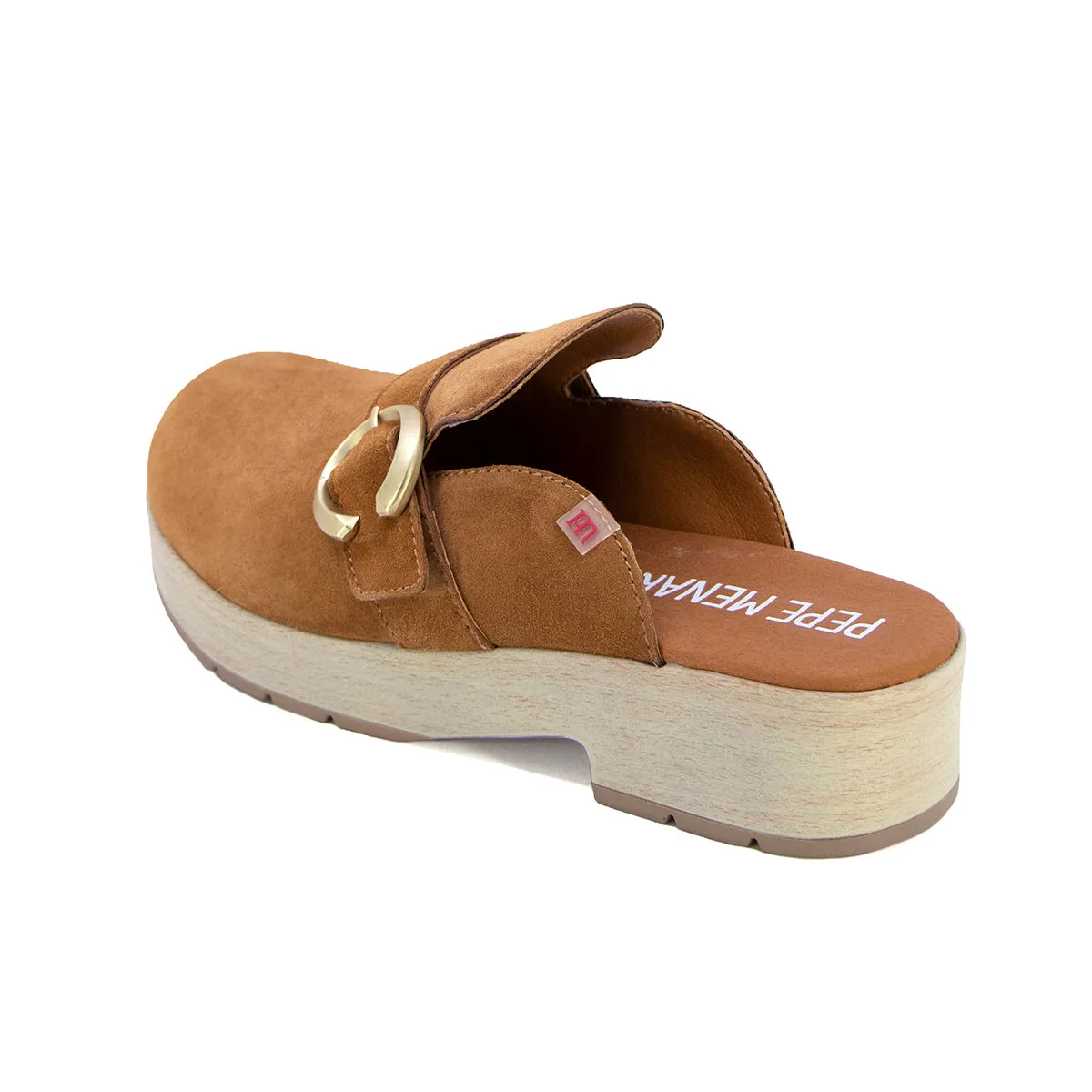 Noura Camel Ultra Light Clog Sandals