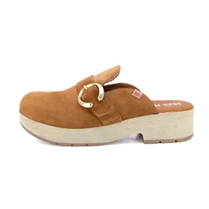 Noura Camel Ultra Light Clog Sandals