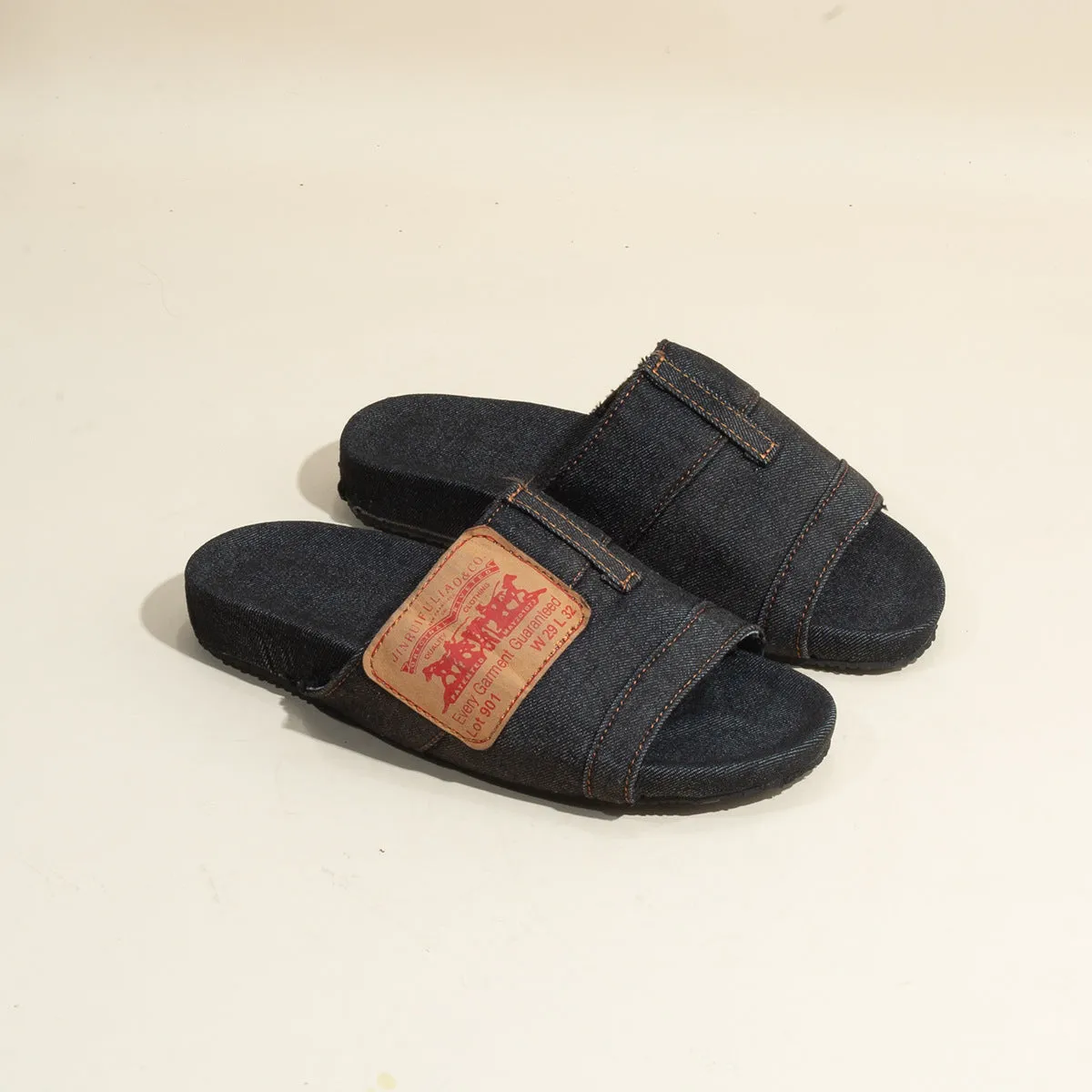 Open Toe Denim Sandals