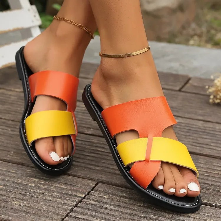 Open Toe Flats Sandals
