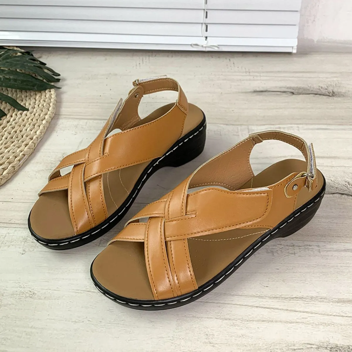 Open Toe Flats Sandals