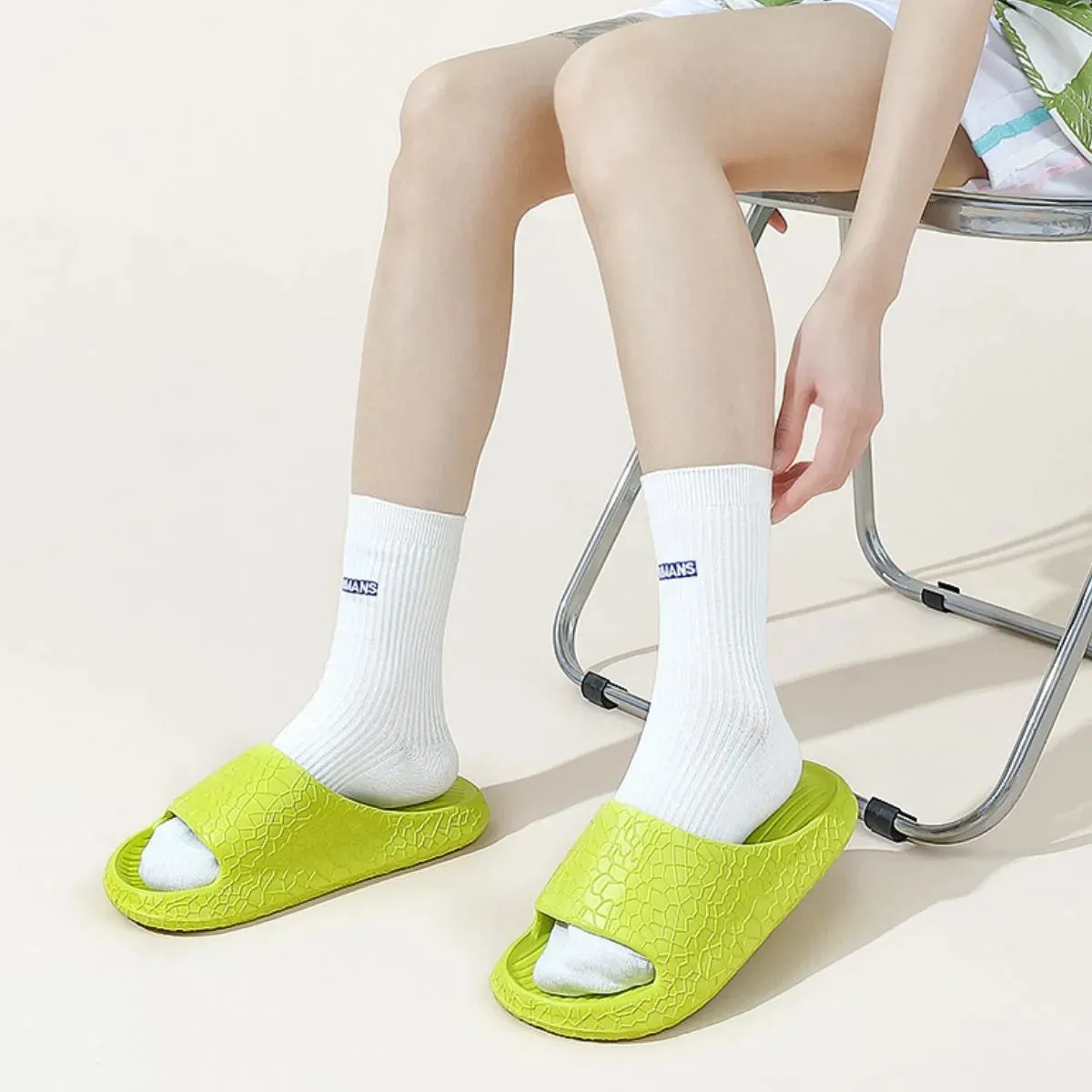Open Toe Platform Slippers