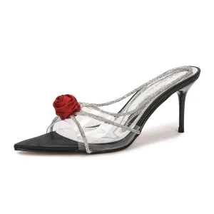 Open Toe Stiletto Sandals