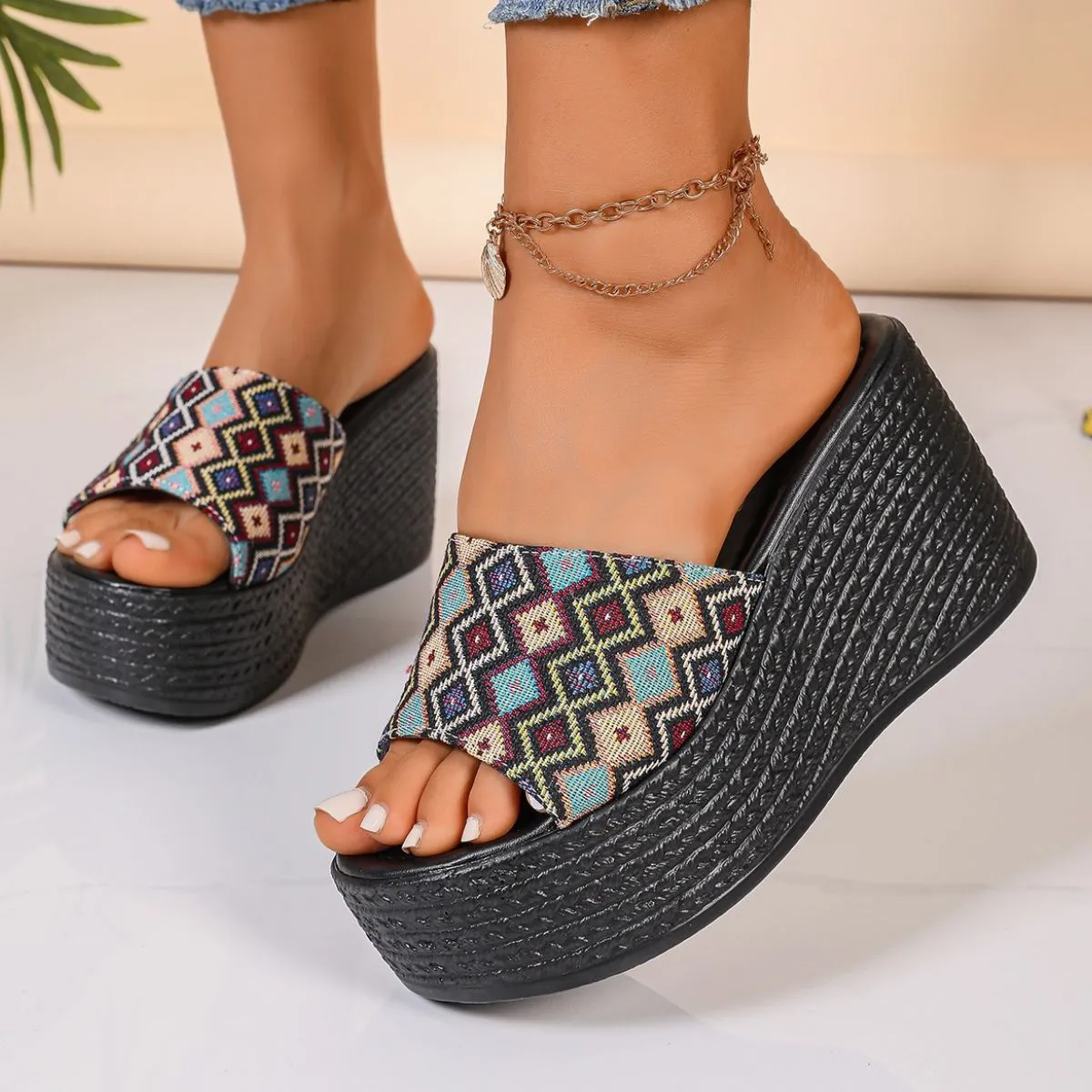 Open Toe Wedge Sandals