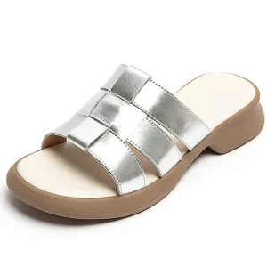 Open Toe Woven Sandals