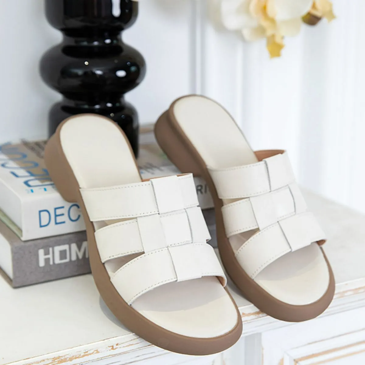 Open Toe Woven Sandals