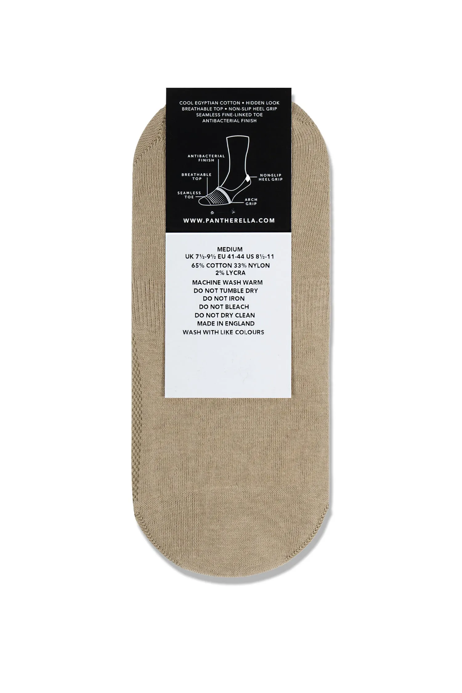 PANTHERELLA Light Khaki Invisible Socks