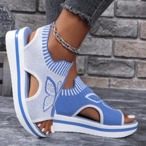Peep Toe Platform Sandals