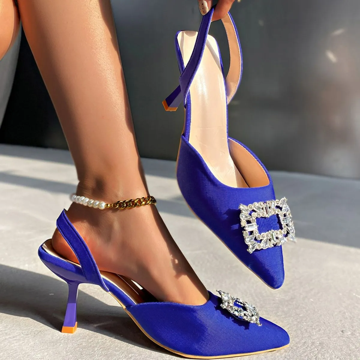 Point Toe Kitten Heels Pumps