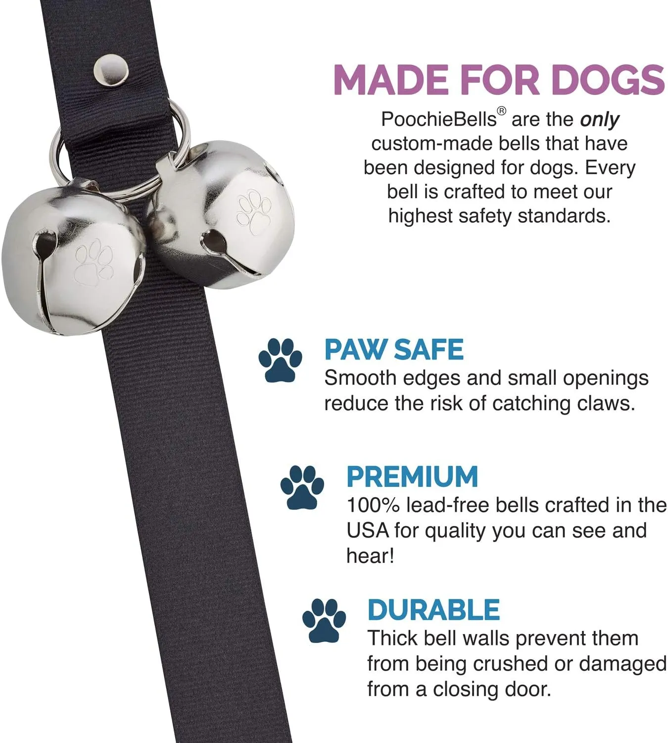 PoochieBells® The Original Dog Doorbell Classic Creatures Collection Hens 25"