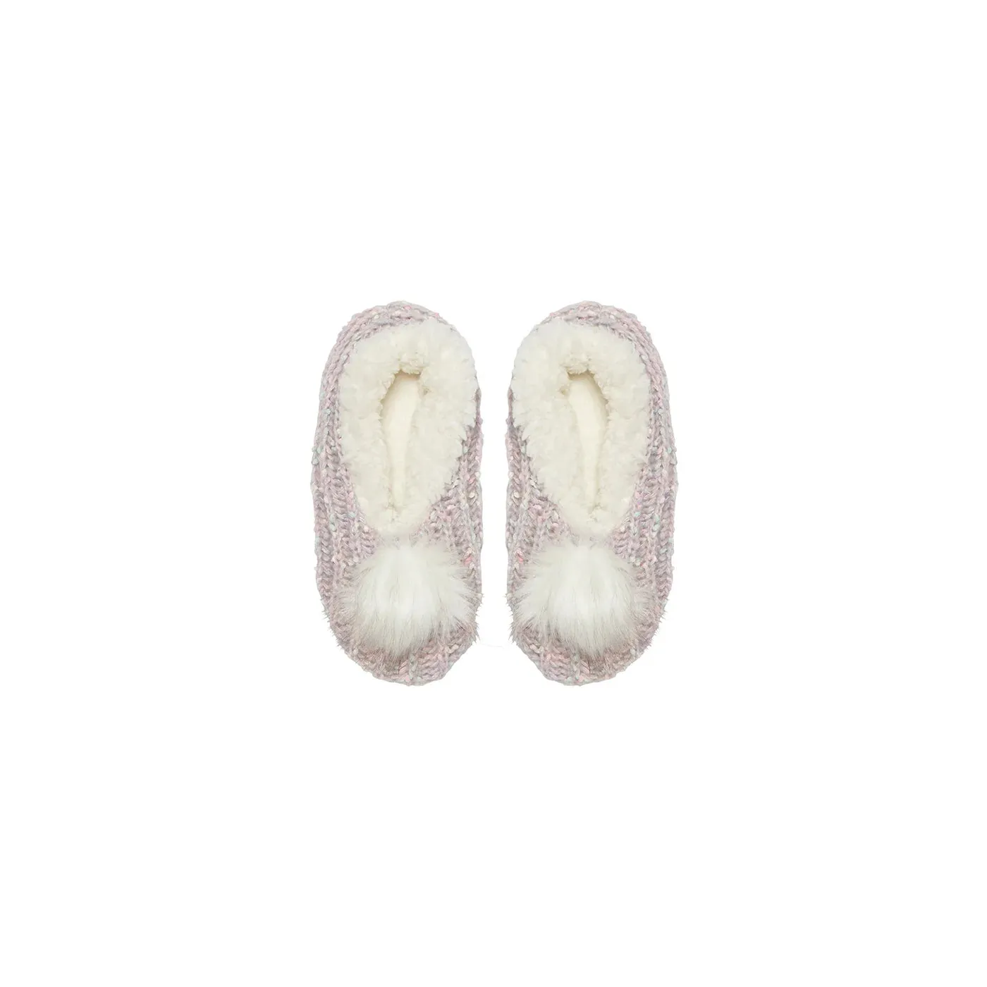 Popcorn Knit Lounge Slippers