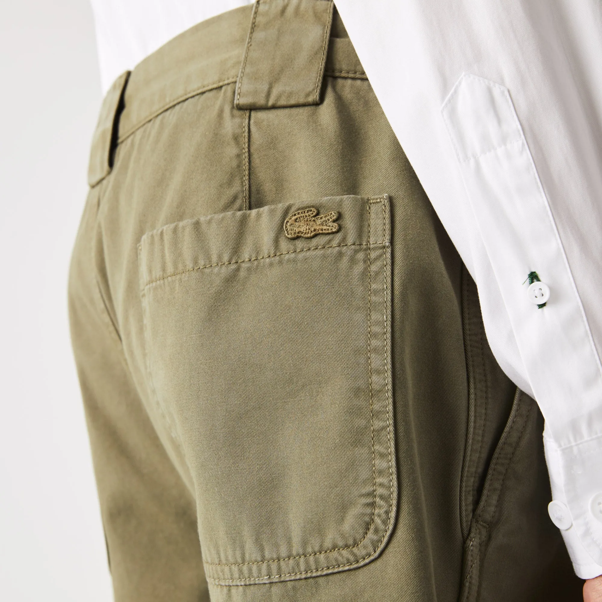 Relaxed Fit Soft Cotton Cargo Bermuda Shorts - Fh7777