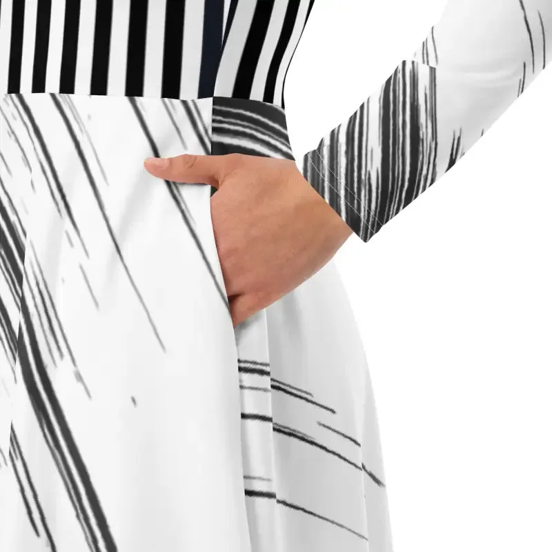 Rock your Look in a Long Sleeve Midi Dress
