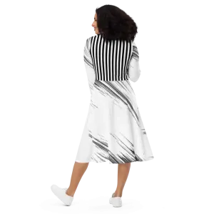 Rock your Look in a Long Sleeve Midi Dress