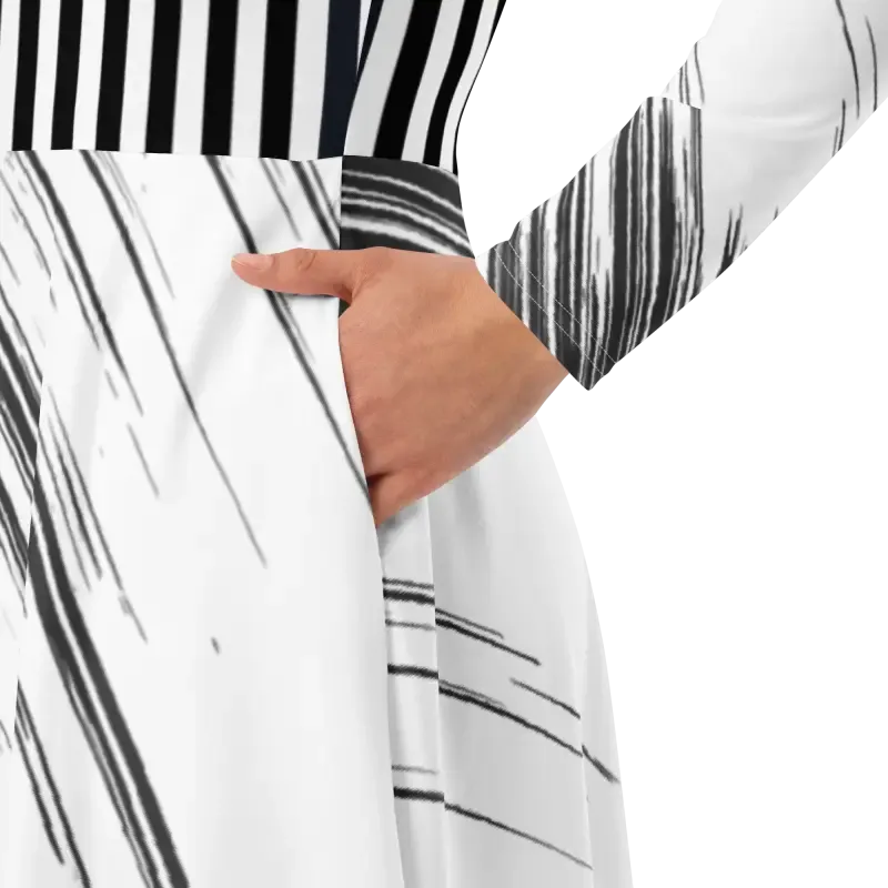 Rock your Look in a Long Sleeve Midi Dress