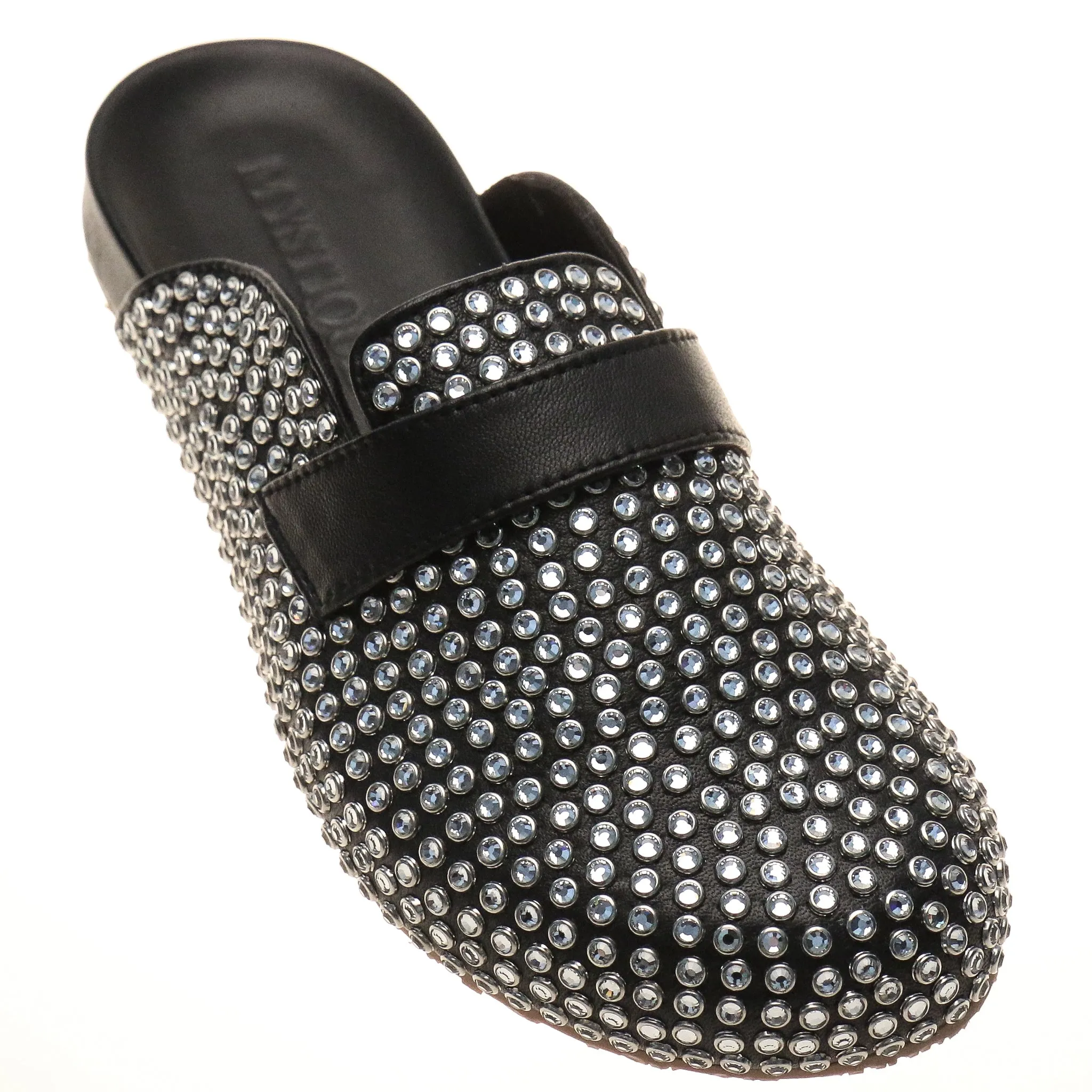 Rocklin Mule Black Leather