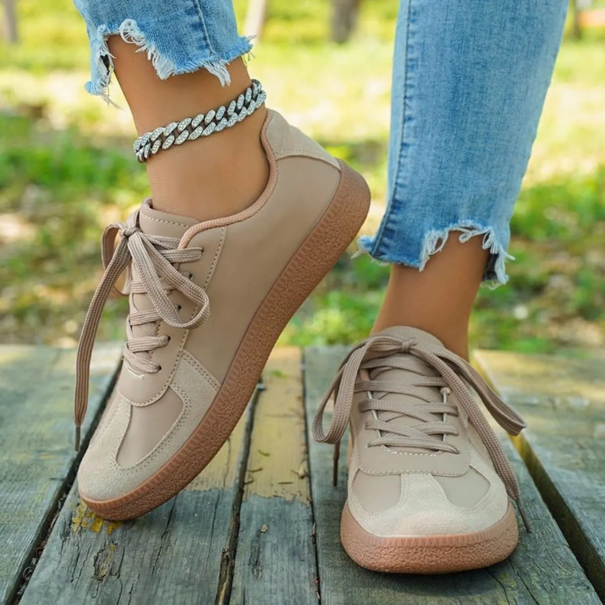 Round Toe Flats Sneakers
