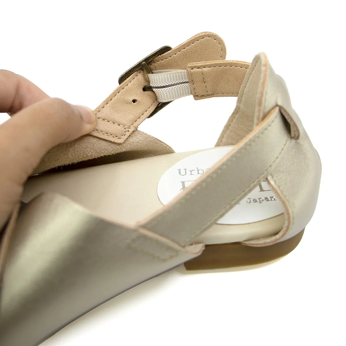 Ru-an Champagne Soft Sandals