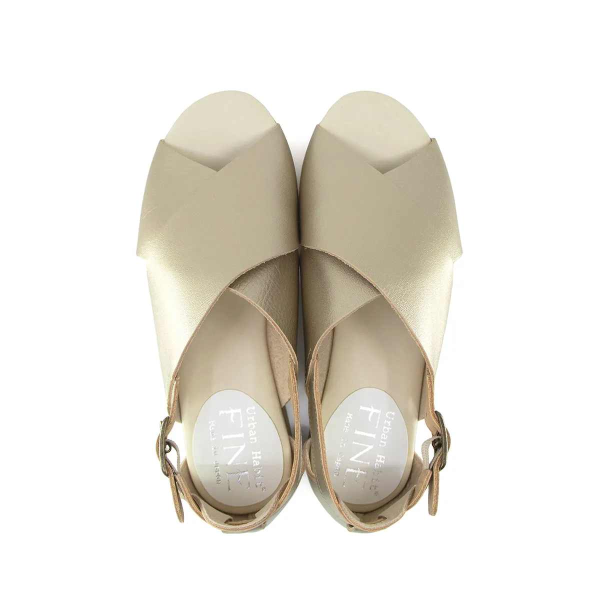 Ru-an Champagne Soft Sandals