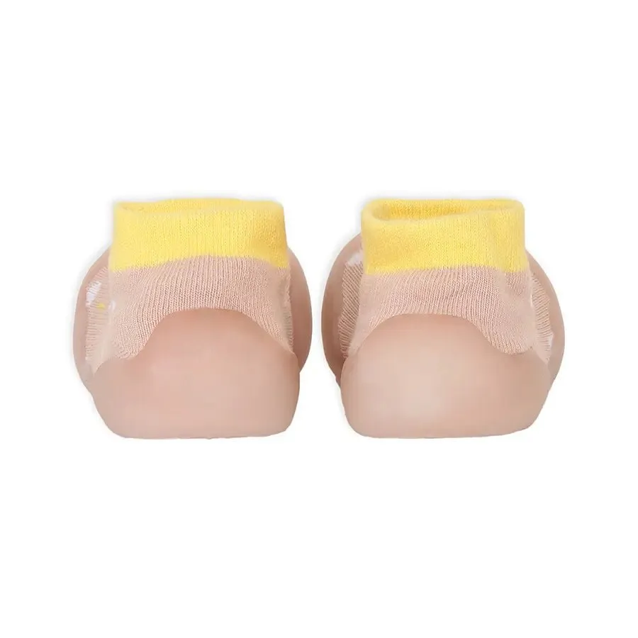 Rubber Grip Sole Socks Shoe - Pink