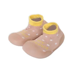 Rubber Grip Sole Socks Shoe - Pink