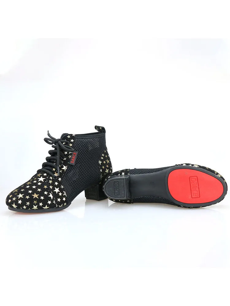 Suede Booties Breathable Outdoor Modern Dance Shoes