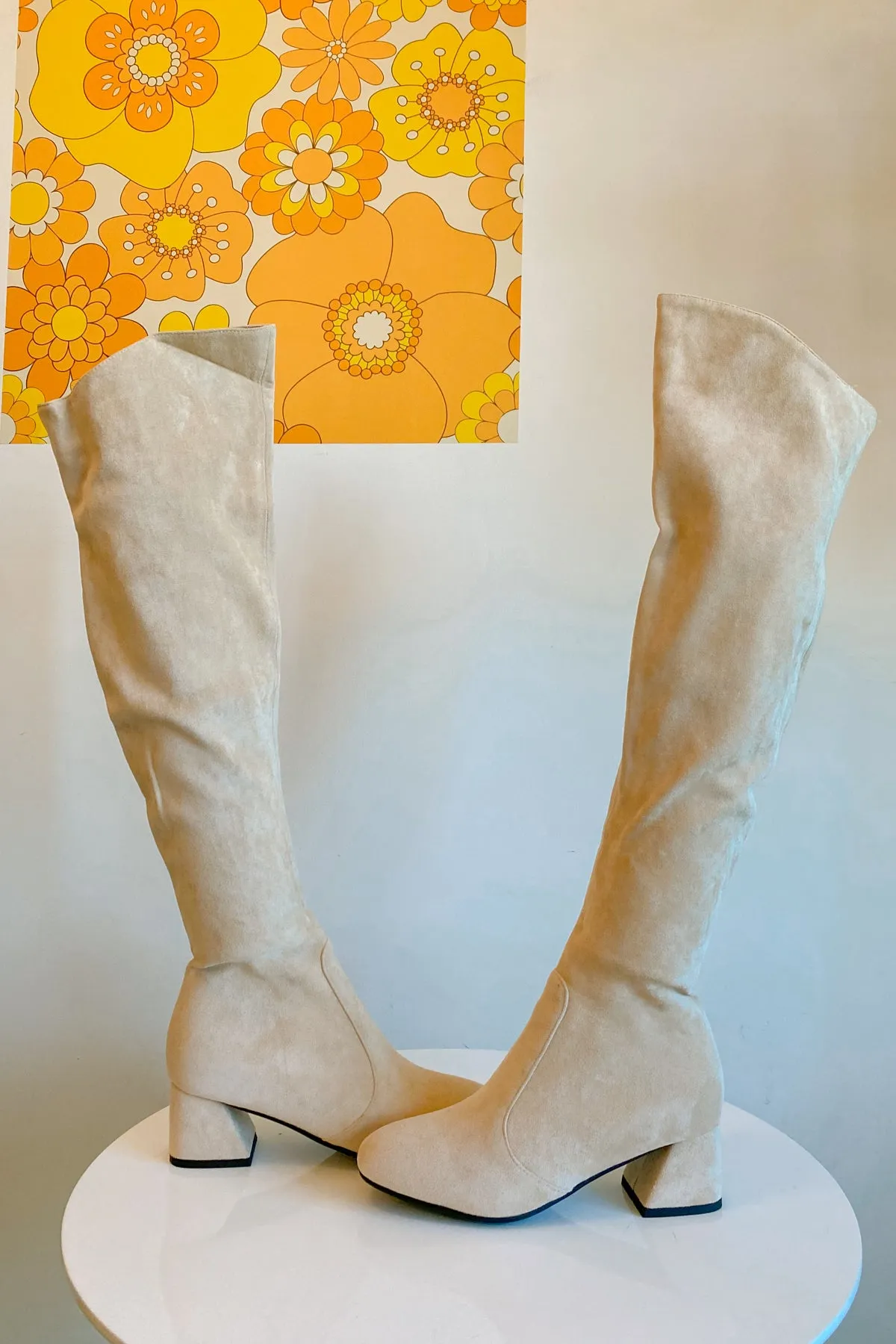 The Jane Boot in Cream
