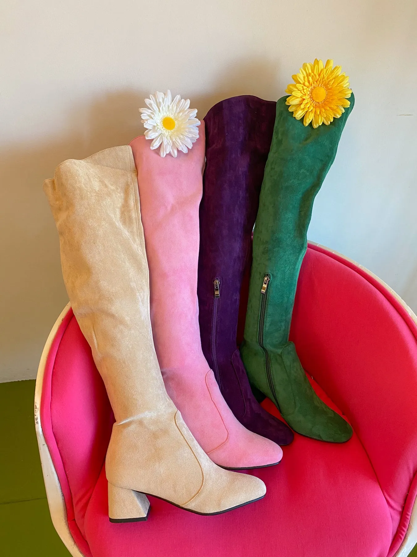 The Jane Boot in Cream
