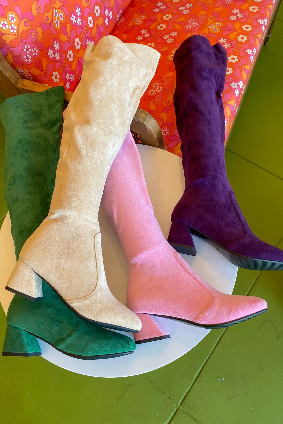 The Jane Boot in Cream