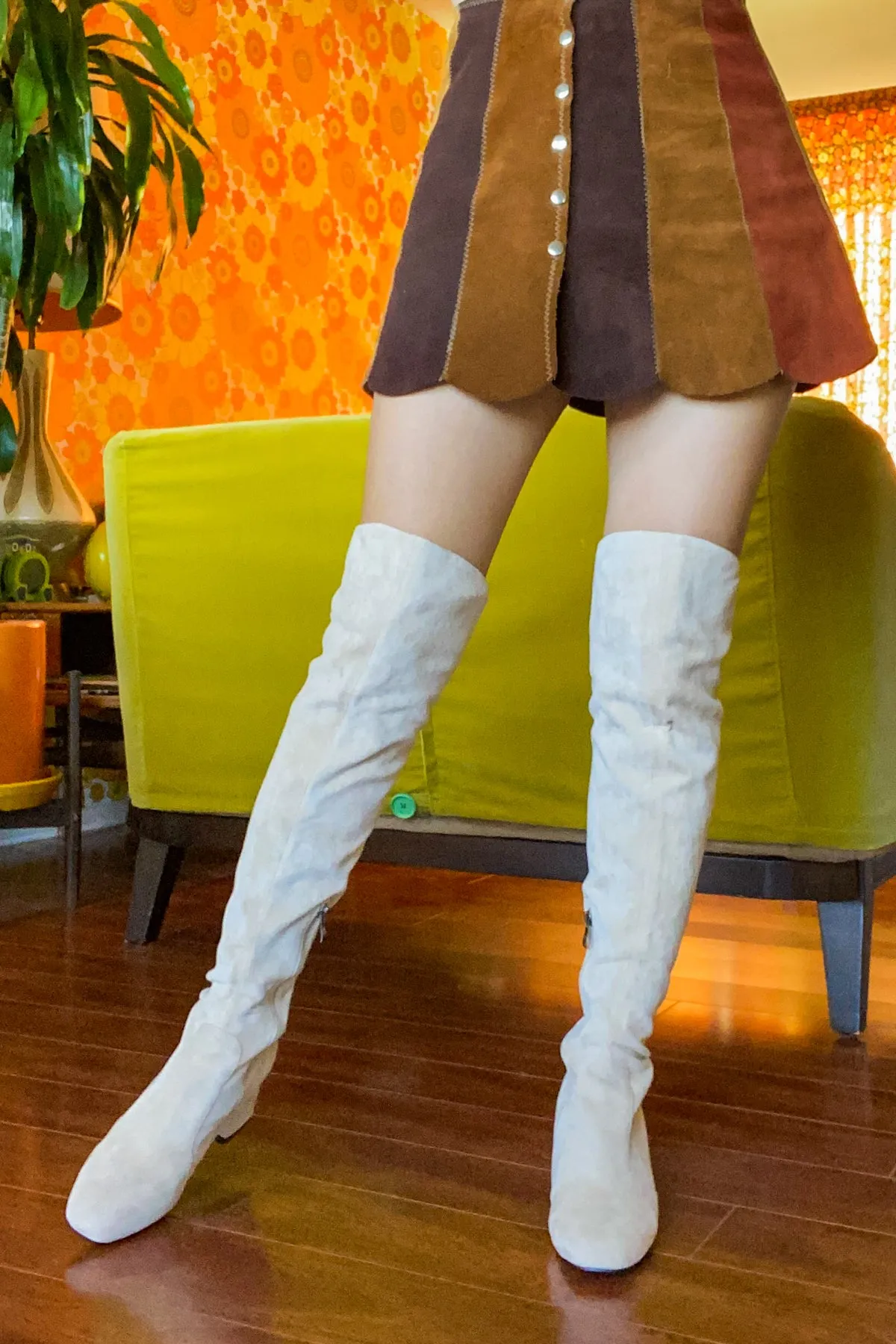 The Jane Boot in Cream