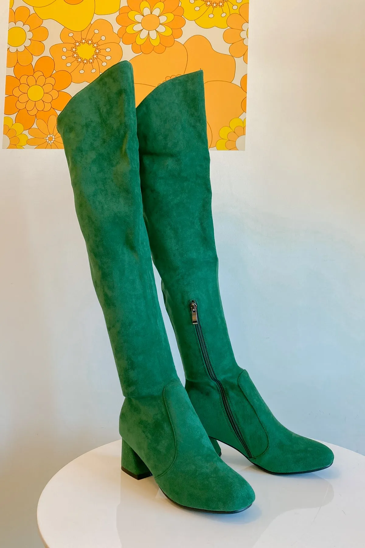 The Jane Boot in Emerald
