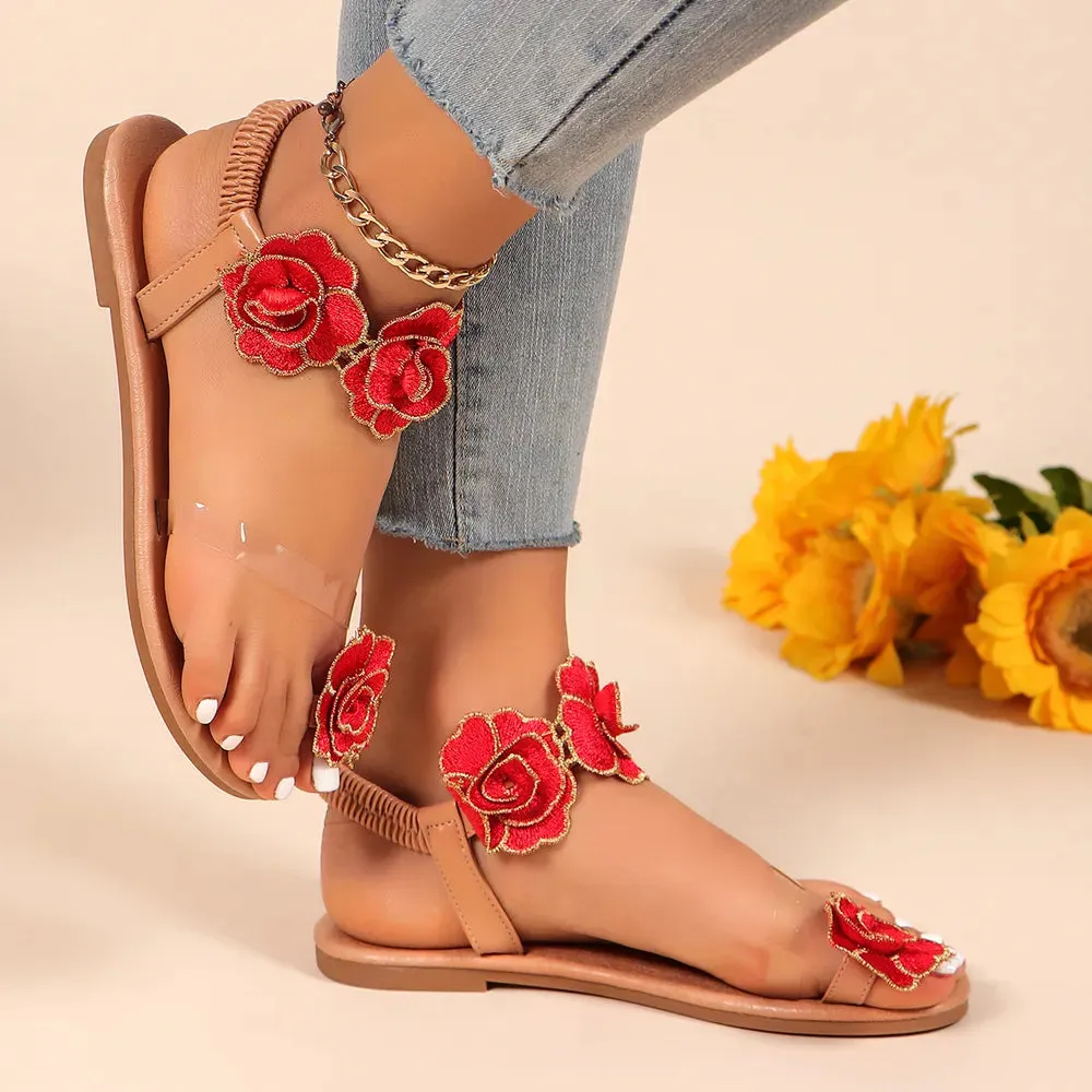 Toe Loop Flats Sandals