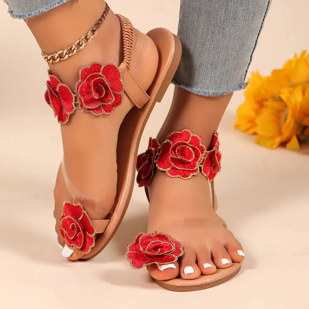 Toe Loop Flats Sandals