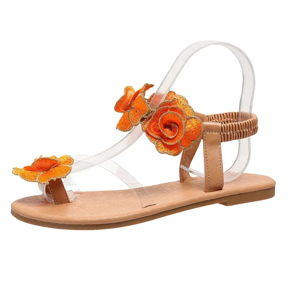 Toe Loop Flats Sandals