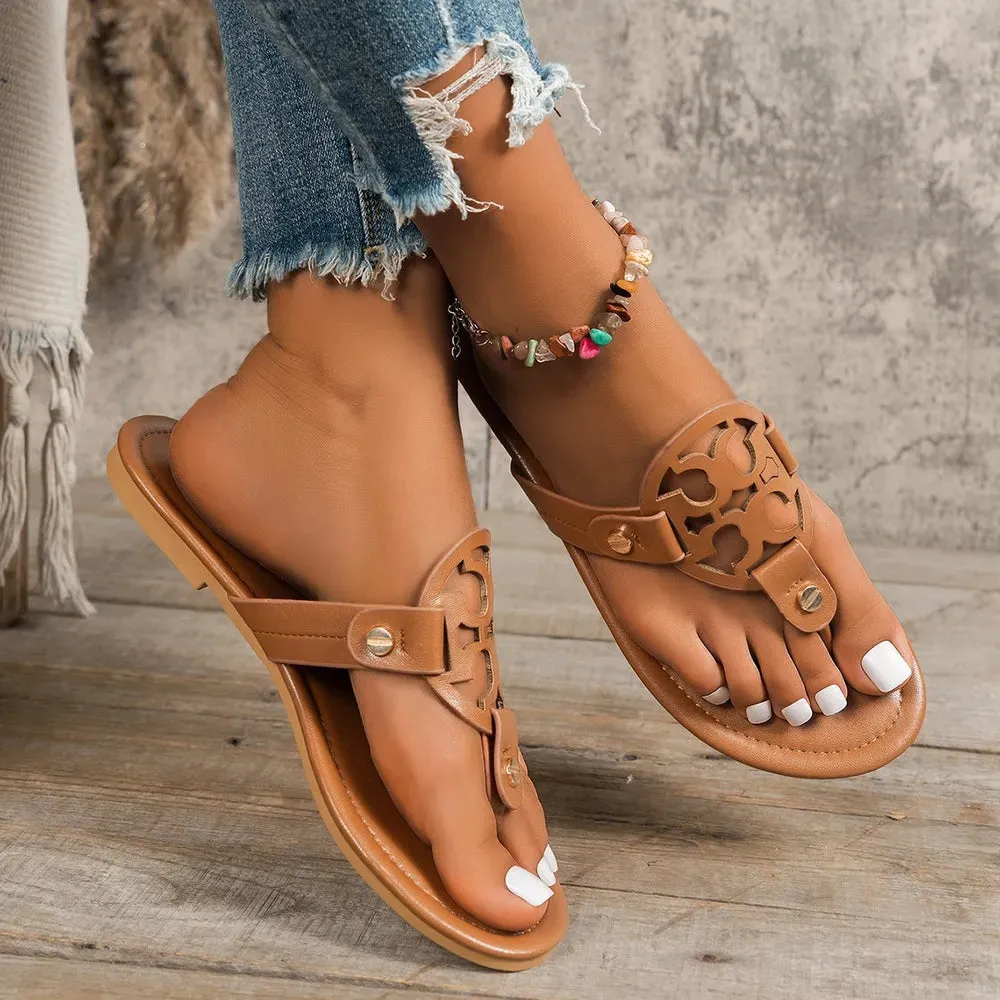Toe Post Flats Sandals