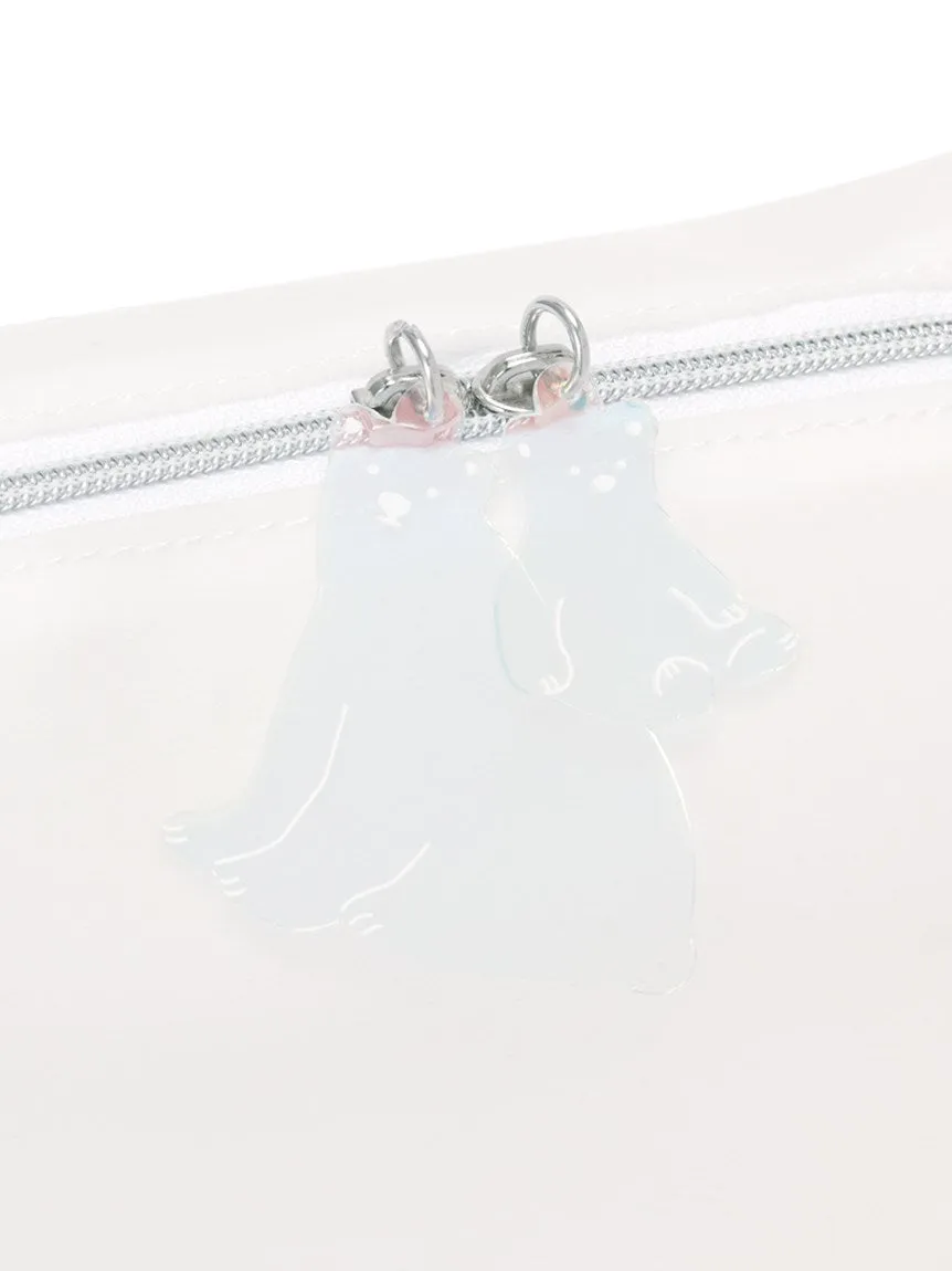 Vinyl Polar Bear Pouch Bag