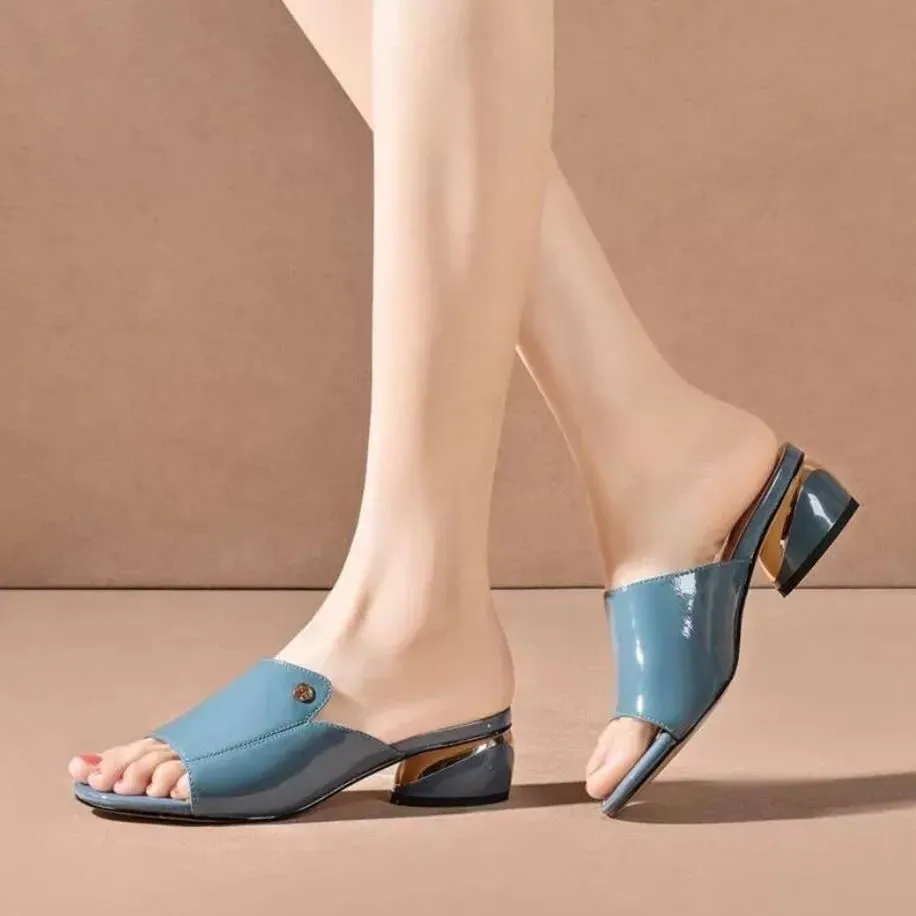 Women Sandals Pu Soft Leather Flipflop Summer Fashion Heels - WSD50228