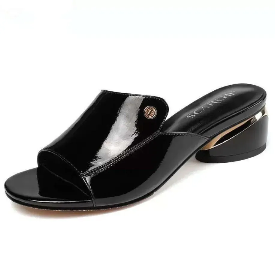 Women Sandals Pu Soft Leather Flipflop Summer Fashion Heels - WSD50228