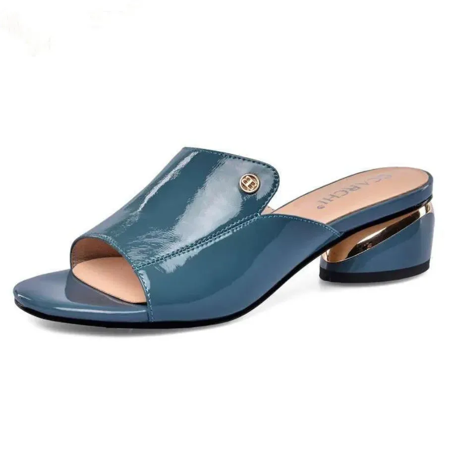 Women Sandals Pu Soft Leather Flipflop Summer Fashion Heels - WSD50228