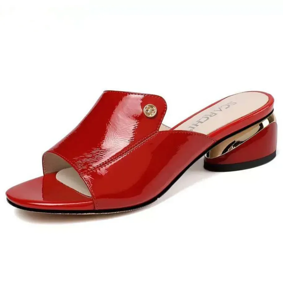 Women Sandals Pu Soft Leather Flipflop Summer Fashion Heels - WSD50228