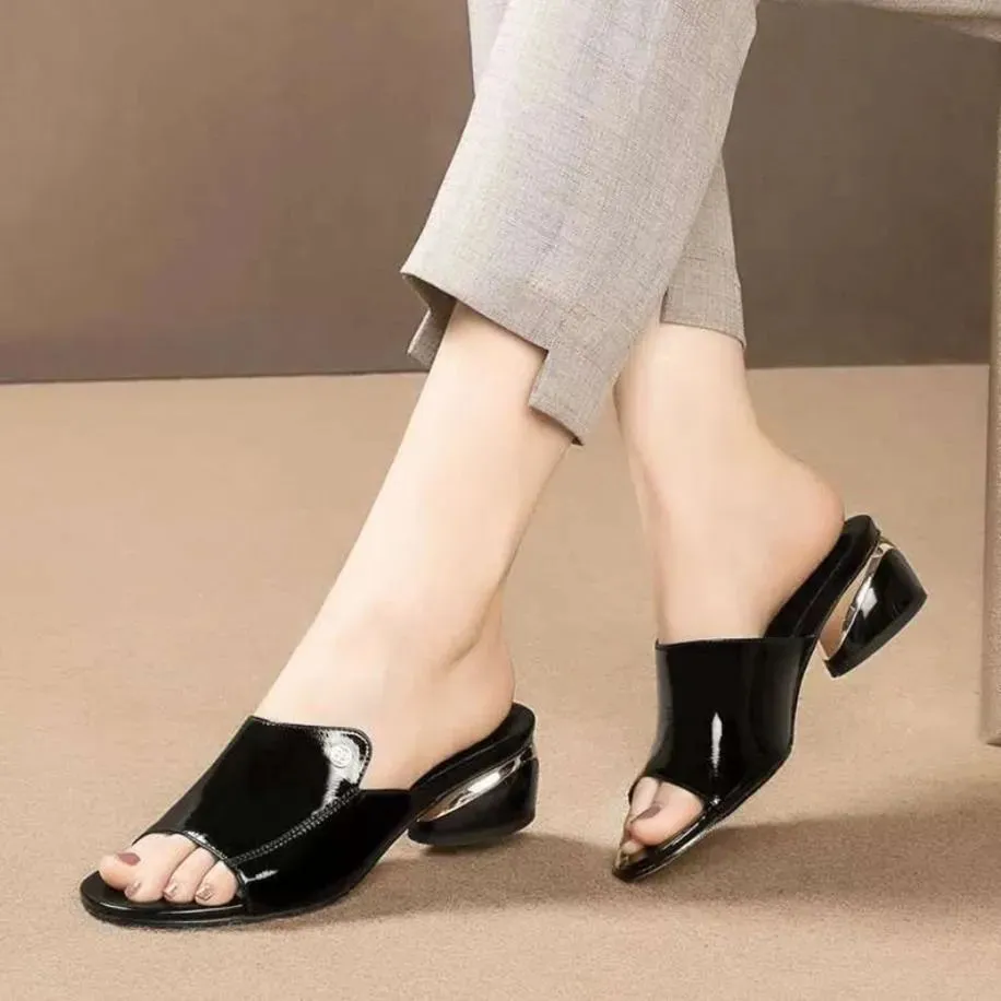 Women Sandals Pu Soft Leather Flipflop Summer Fashion Heels - WSD50228