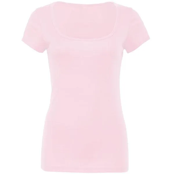 Women's Wide Neck T Shirt